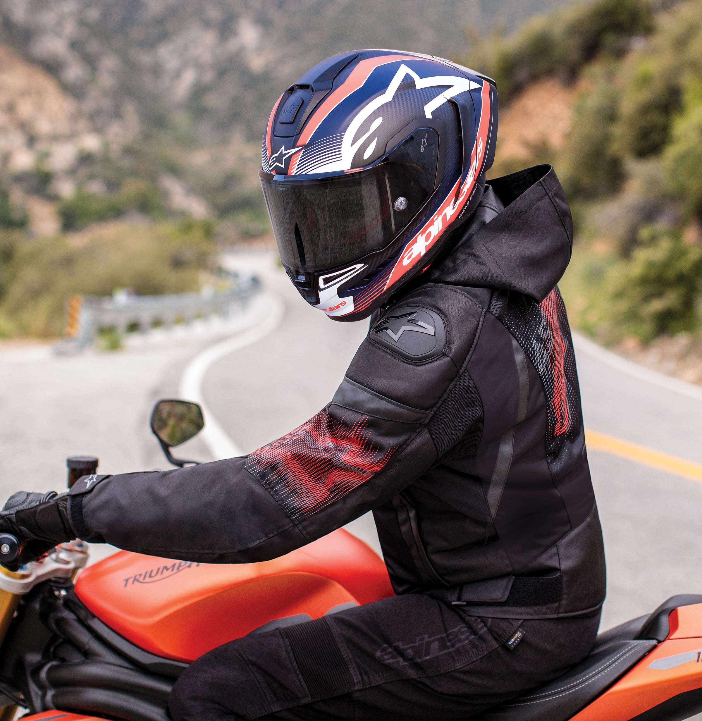 Zaca Air Venom Waterproof - Red Motorcycle Jacket | Alpinestars®