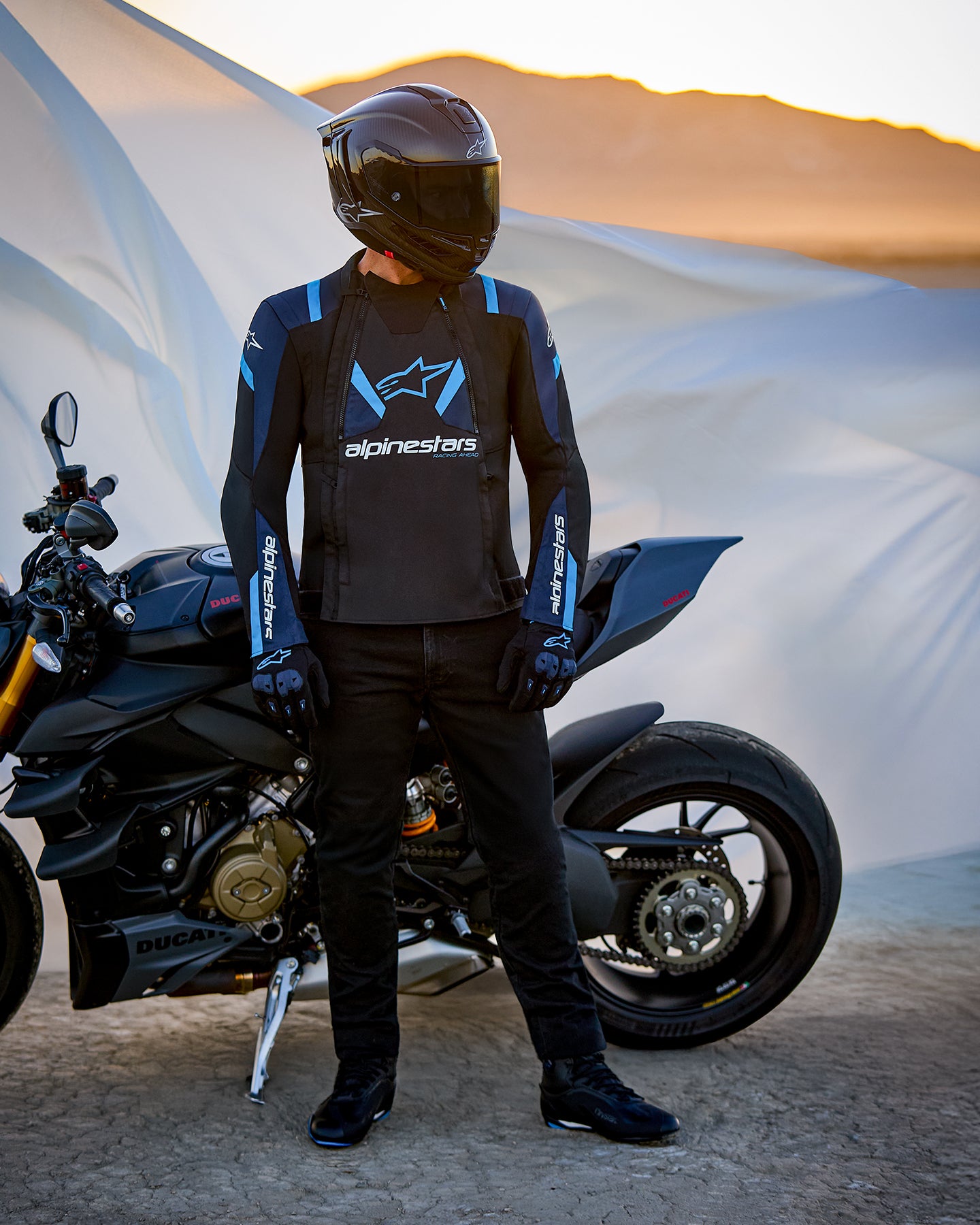 T-Stunt Air - Black Motorcycle Jacket | Alpinestars®