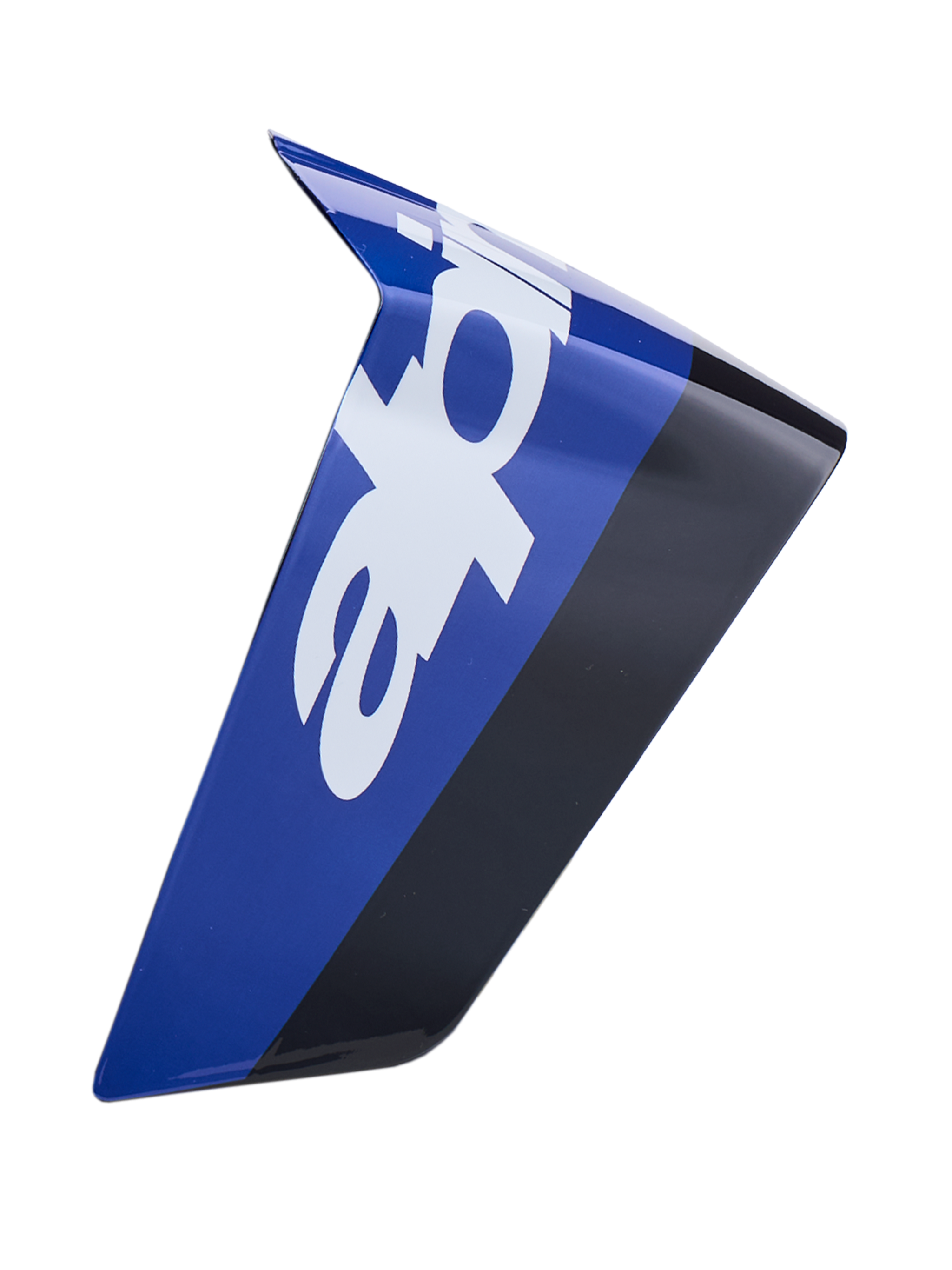 Alpinestars Supertech R10 Arius Race Spoiler, Motorcycle Helmet Aerodynamic Spoiler, Blue and Black, Glossy Finish, Sharp Angular Design