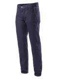 Alpinestars Copper V2 Denim Pants Short Length, Motorcycle Riding Jeans, Rinse Blue, Classic Straight-Leg Design, Button and Zip Closure, Front Pockets with Coin Pocket, Belt Loops, Durable Denim Construction