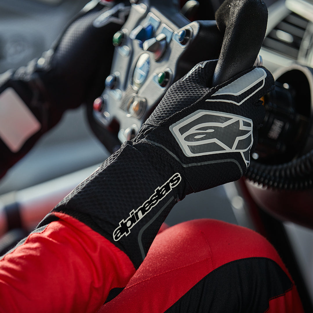 Tech-1 ZX V4 - Gray Auto Gloves | Alpinestars®