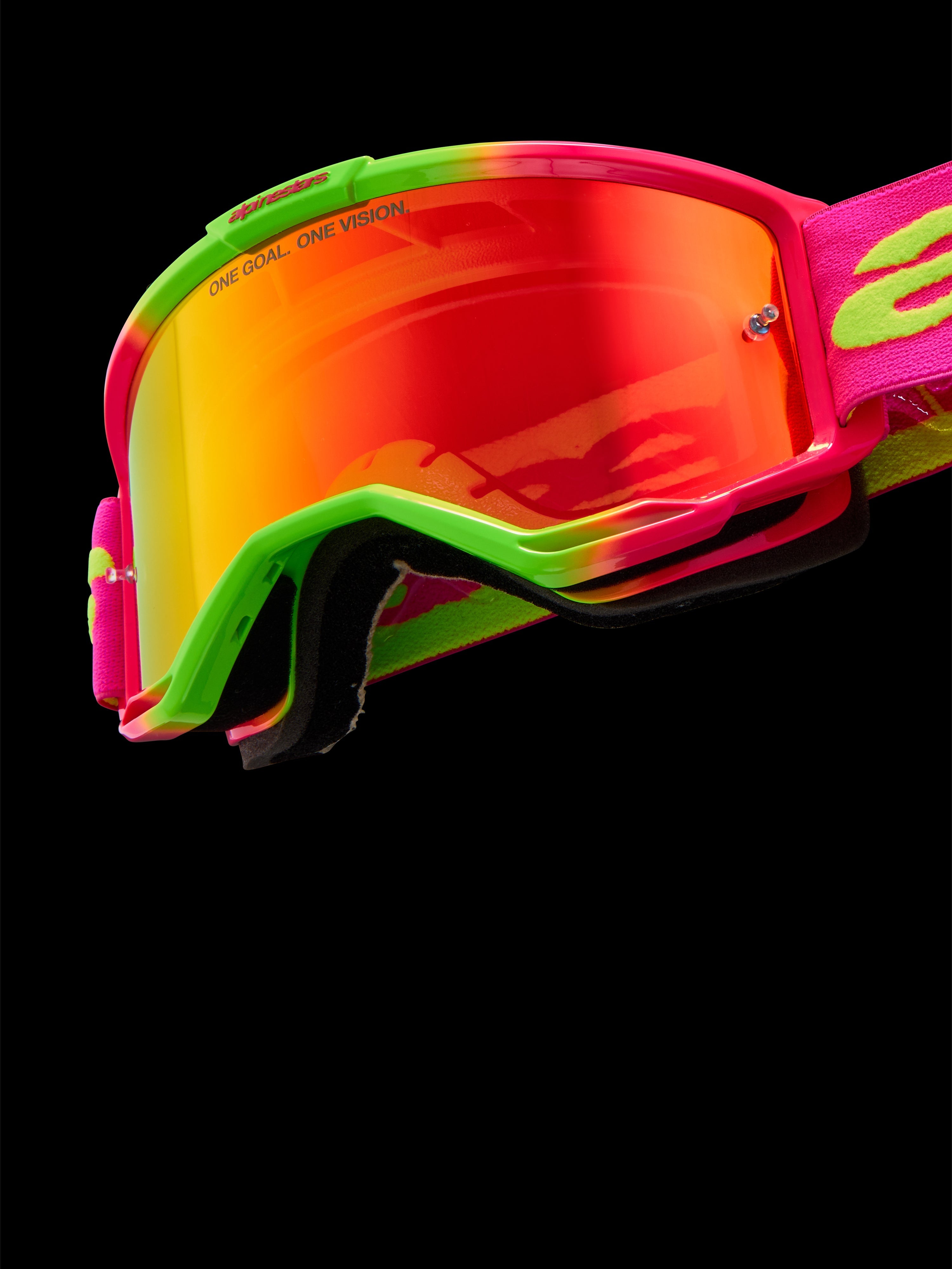 Vision 5 Corp Goggles - ORANGE MOTOCROSS Eye Protectors