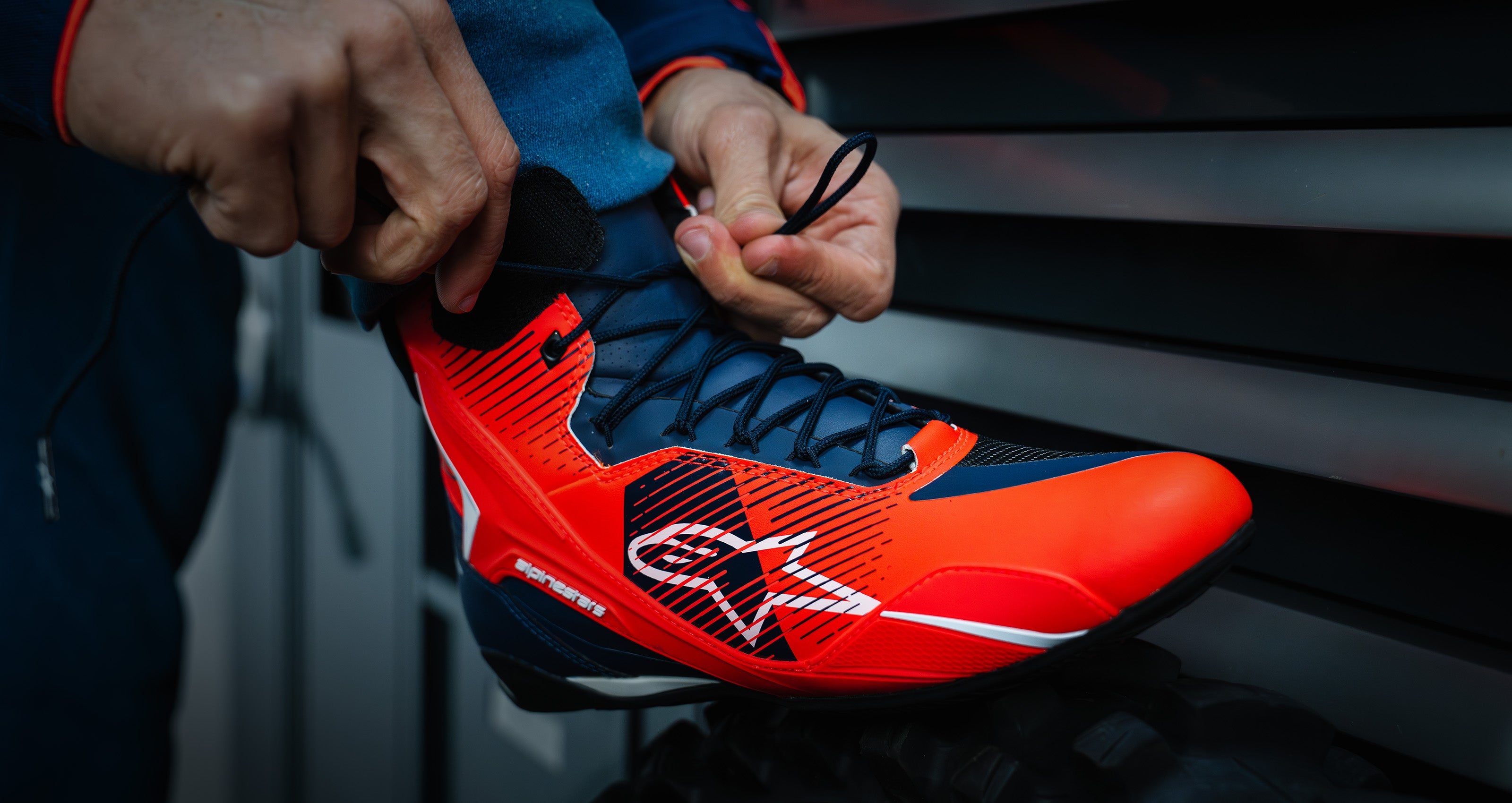 MM93 Faster-4 - Red Motorcycle Shoes | Alpinestars®