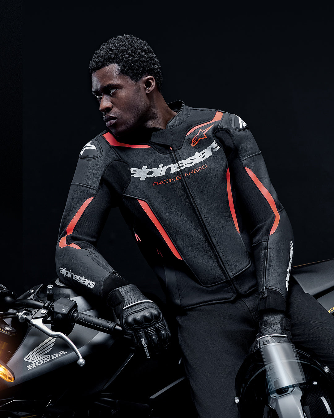 GP Force V2 - Red Motorcycle Jacket | Alpinestars®